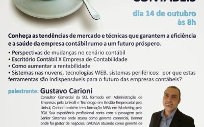 O Futuro das Organizações Contábeis – dia 14 de outubro no Sescon Blumenau