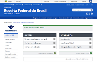 Receita Federal renova a interface online da Lista de Serviços