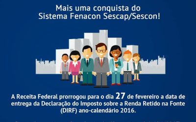 Prorrogação no prazo de entrega da DIRF