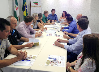 Diretoria do Sindicont Chapecó promove primeira reunião de 2017