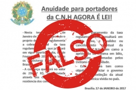 Detran/RS alerta para boato sobre anuidade da CNH