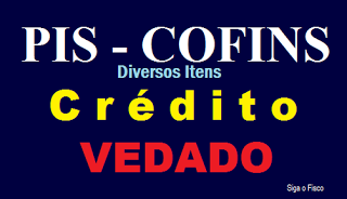 PIS / Cofins – Receita Federal veda crédito de diversos itens