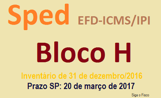 EFD-ICMS/IPI – Inventário de dezembro deve ser informado no arquivo de fevereiro