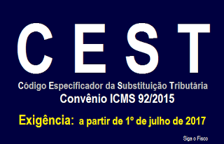 CEST – Exigência começa em julho de 2017 e ausência ameaça emissão de documento fiscal