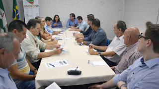 Sindicont Chapecó promove reunião mensal da diretoria
