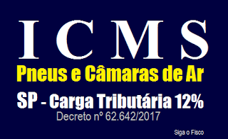 ICMS – SP reduz para 12% carga tributária de pneus e câmara de ar