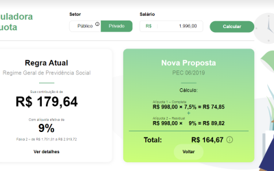 Governo lança calculadora com alíquotas da Nova Previdência