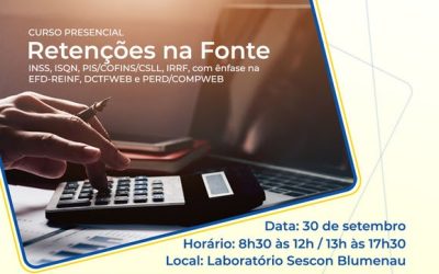 Sescon Blumenau – Curso de Retenções na Fonte – 30/09