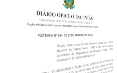 Liberado o envio de eventos de folha para o eSocial após publicação de portaria que reajusta valores previdenciários