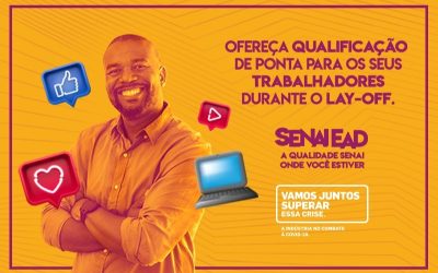 SENAI oferece cursos online para trabalhadores com contratos suspensos