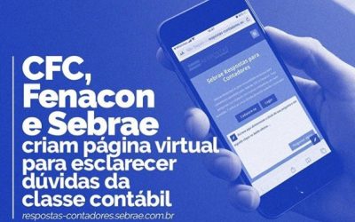 CFC, Fenacon e Sebrae criam página virtual para esclarecer dúvidas da classe contábil