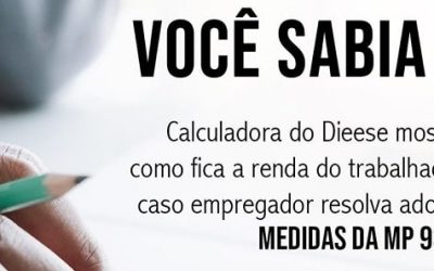 Calculadora do Dieese permite simular as reduções permitidas pela MP 936