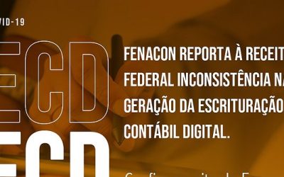 Fenacon reporta à Receita Federal inconsistências na geração da ECD