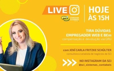 LIVE HOJE ÀS 15H no Instagram SCI