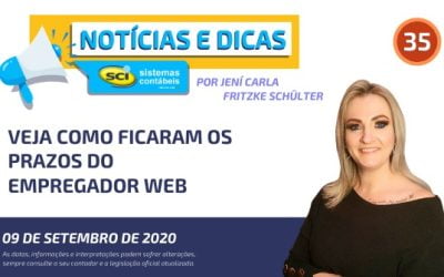 📣📣📣 Veja como ficaram os prazos do Empregador Web