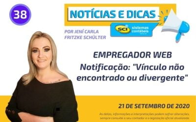 📣📣📣 Empregador Web – Notificação: “Vínculo não encontrado ou divergente”