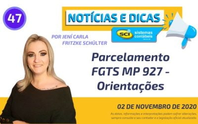 Parcelamento FGTS MP 927 – Orientações