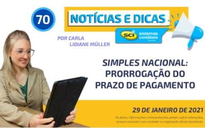 Simples Nacional – Prorrogação do prazo de pagamento