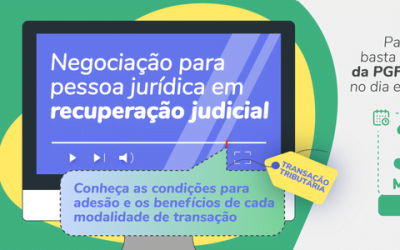 PGFN promoverá live sobre as negociações disponíveis para pessoa jurídica em recuperação judicial