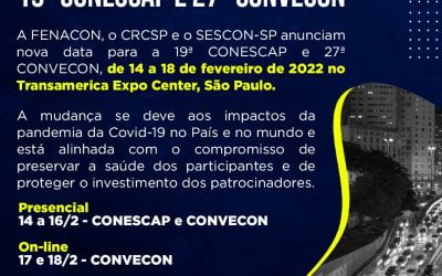 Nova data de realização da 19ª CONESCAP e 27ª CONVECON