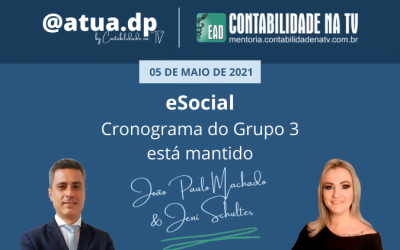 Cronograma do Grupo 3 está mantido