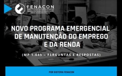 Emprego e renda: FENACON disponibiliza ebook gratuito que esclarece principais pontos da MP 1.045/2021