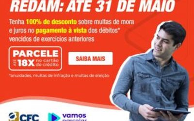 Prazo para regularizar débitos junto aos CRCs com redução de 100% sobre multa de mora e juros encerra no dia 31 de maio
