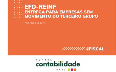 EFD-Reinf Entrega para empresas sem  movimento do terceiro grupo