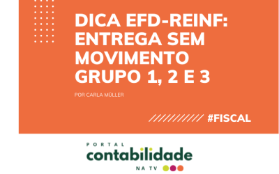 DICA EFD-Reinf – Entrega sem movimento grupo 1, 2 e 3