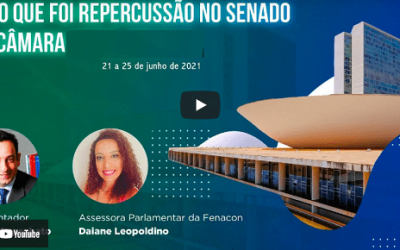 Fique por dentro dos assuntos repercutidos entre 21 e 25/6 no Congresso