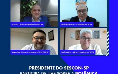 Presidente do SESCON-SP participa de live sobre a polêmica tributação dos dividendos