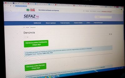 Número de denúncias contra ilícitos tributários dobra no 1º semestre via Portal Sefaz-PB
