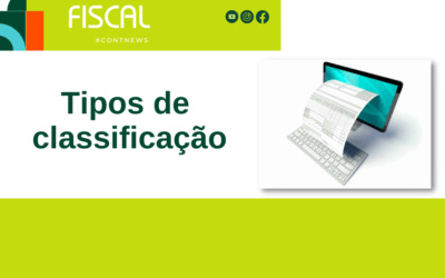 Tipos de classificação para o campo de inscrição estadual nos documentos fiscais