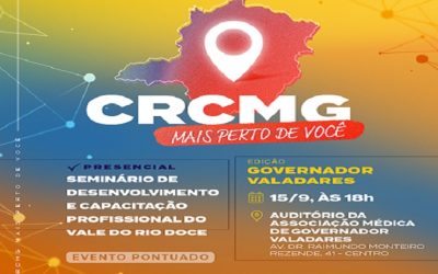 CRCMG promove seminário para capacitar profissionais da contabilidade do Vale do Rio Doce