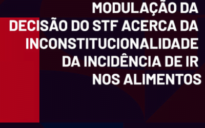 OAB tem debate sobre decisão do STF acerca da incidência de IR nos alimentos