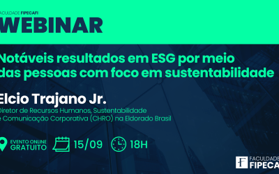 Webinar: Notáveis resultados em ESG por meio das pessoas com foco em sustentabilidade