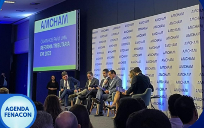 Diretores da FENACON participam de evento da Amcham sobre os caminhos para uma reforma tributária