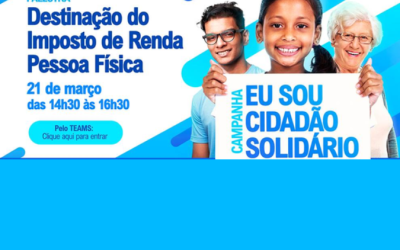 Receita Federal vai realizar live sobre a destinação de imposto de renda para projetos sociais e culturais