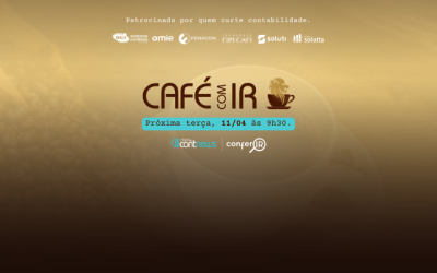 ☕ Na próxima terça, 11/04 às 9h30, tem CAFÉ COM IR!