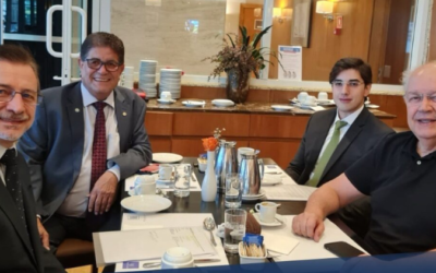 Presidente do SESCON-SP reúne-se com deputados Luiz Carlos Hauly e Marco Bertaiolli para debater agenda do empreendedorismo