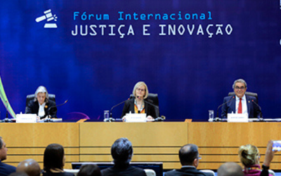 Ministra Rosa Weber destaca importância da tecnologia para o desenvolvimento do direito na abertura do Fórum Internacional Justiça e Inovação (Fiji)