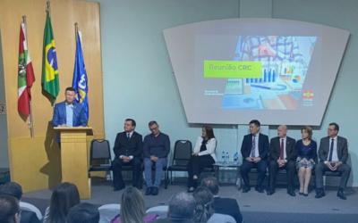 Comitiva do SESCON BLUMENAU Vale Europeu participa da reunião do CRC com a Secretaria de Estado da Fazenda
