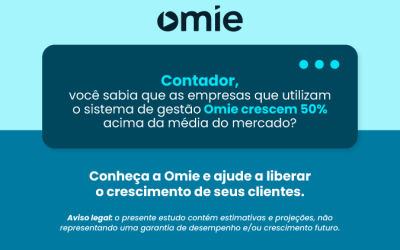 Empresas que utilizam o Omie crescem 50% acima da média do mercado