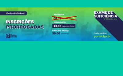 Prazo das inscrições para a primeira edição do Exame de Suficiência de 2024 é prorrogado