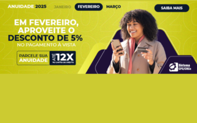 Anuidade 2025: oportunidade de desconto por antecipação de 5% está terminado!