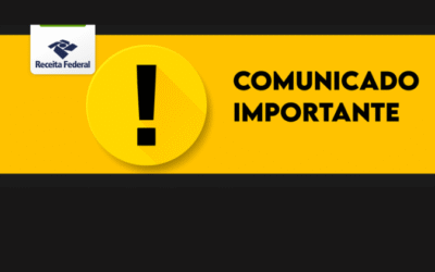 Comunicado: Receita Federal informa indisponibilidade momentânea no sistema de emissão de documentos de arrecadação