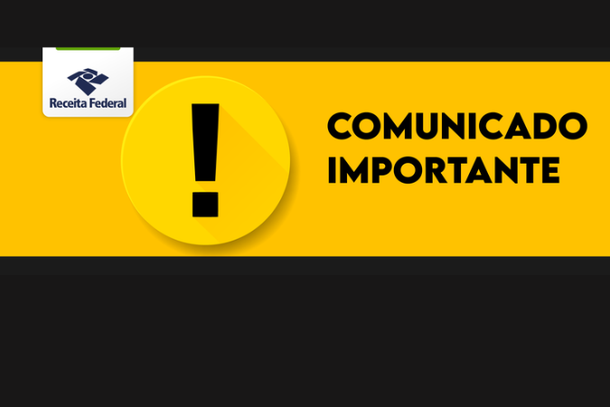 Comunicado: Receita Federal informa indisponibilidade momentânea no sistema de emissão de documentos de arrecadação