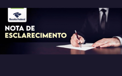 Nota da Receita Federal do Brasil – IOF