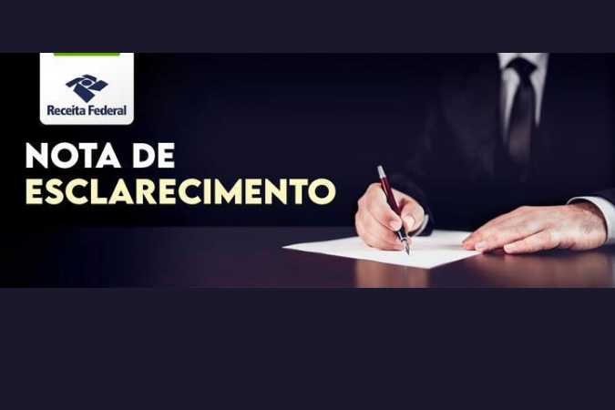 Nota da Receita Federal do Brasil – IOF