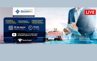 A RF realiza live sobre atualizações na administração aduaneira e no comércio exterior
